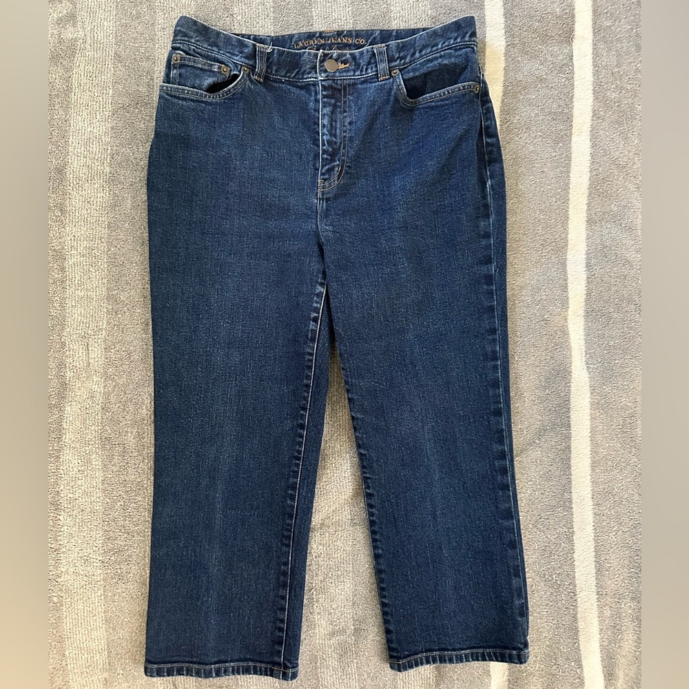 Ralph Lauren Cropped Blue Jean SZ-8-REG